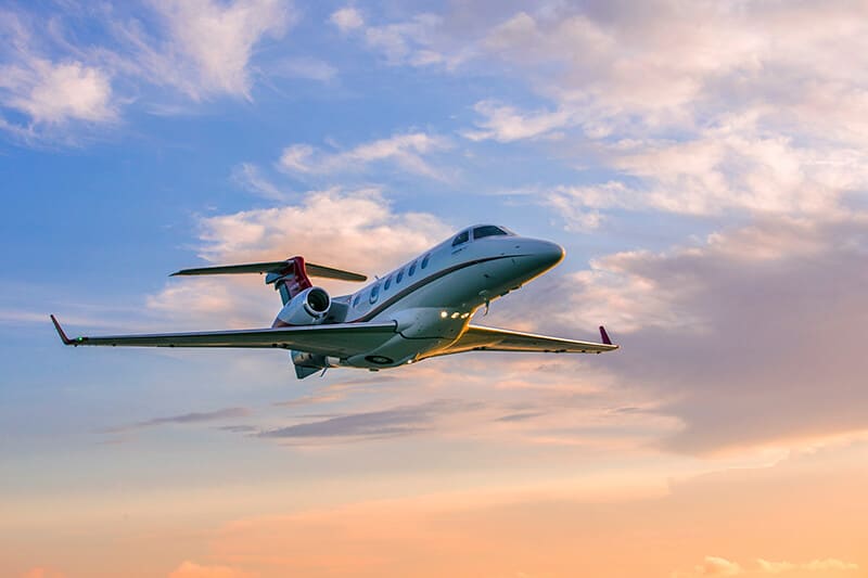 Phenom 300 In Flight