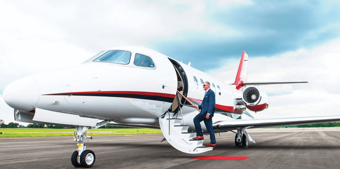 Member Boarding Nicholas Air Cessna Citation Latitude