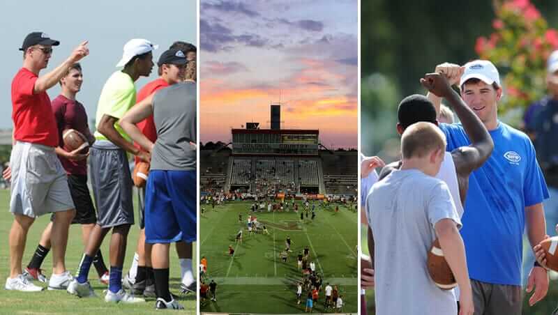 Triptych of Manning Passing Academy | Eli & Peyton Manning