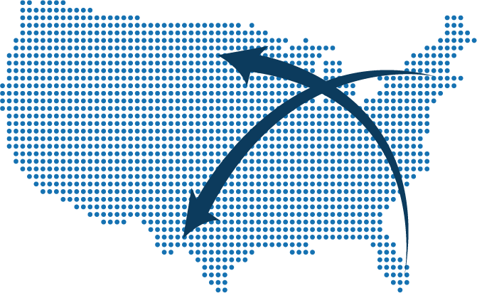 NICHOLAS AIR Empty Leg Map Illustration