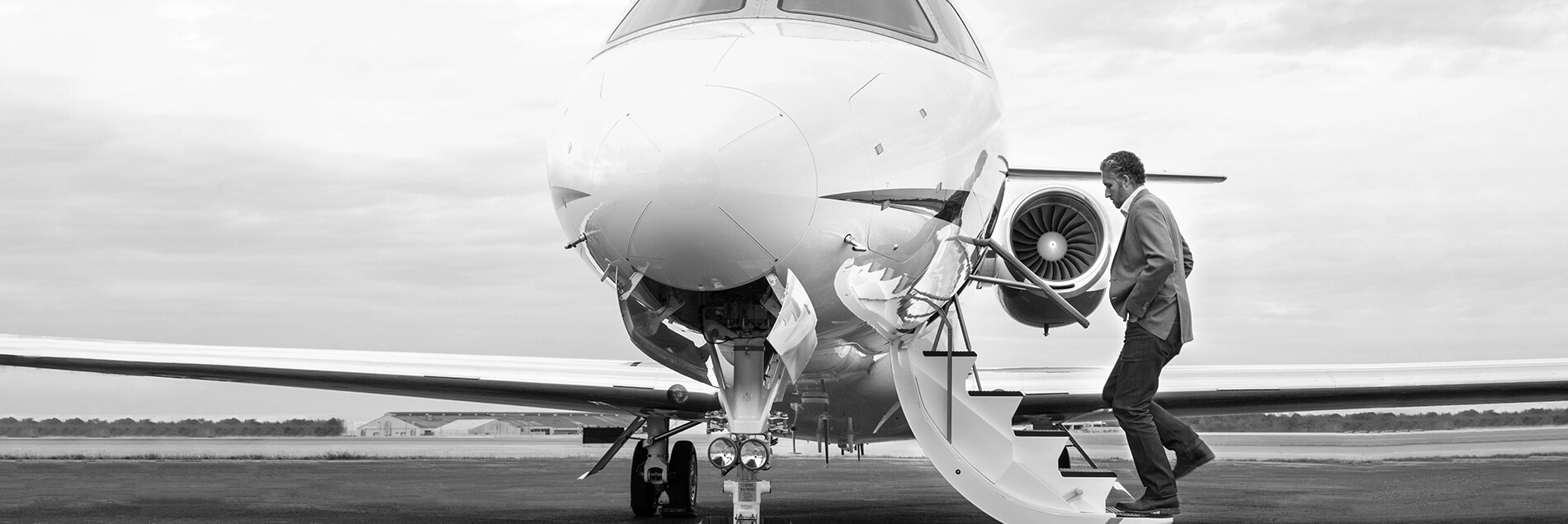 NJ Correnti Boarding the NICHOLAS AIR Citation Latitude