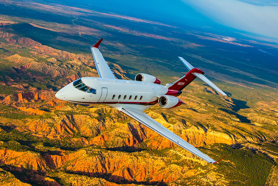 Bombardier Challenger 300 Aerial Over Texas