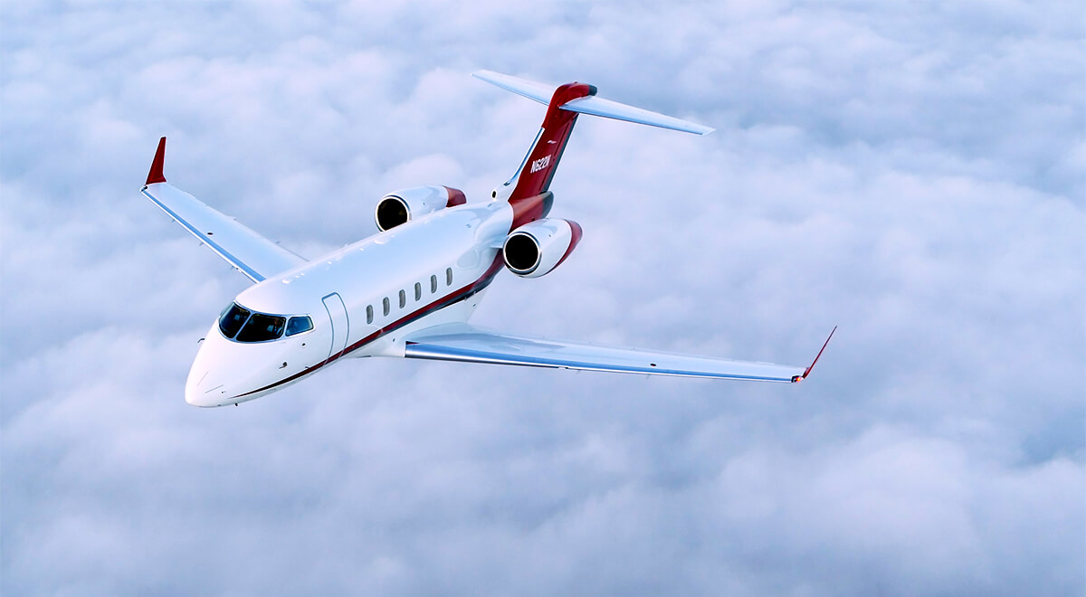 Bombardier Challenger 300 Aerial Photo