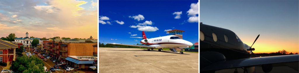 Oxford City Squary | Citation Latitude | Pilatus PC-12 at Sunset